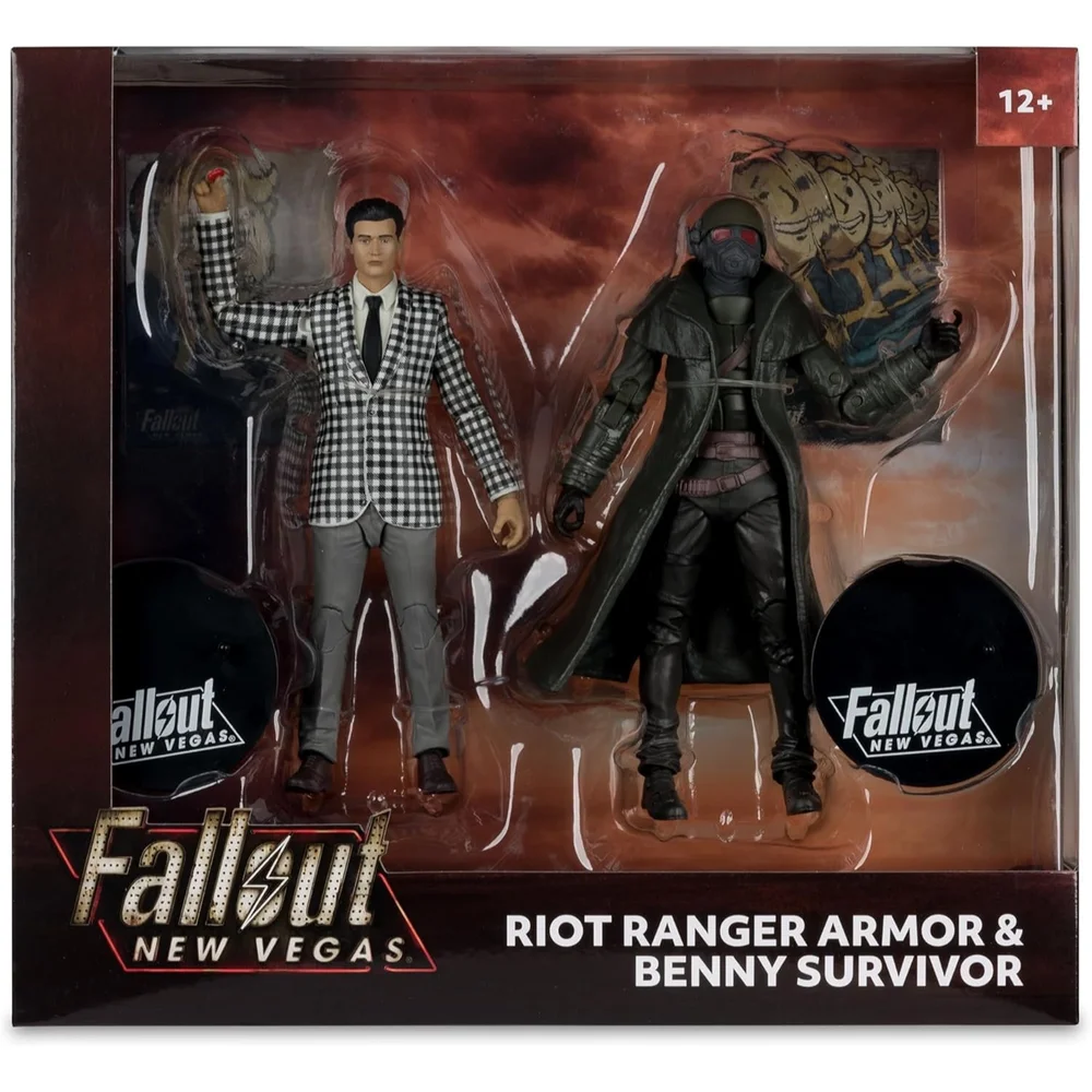 McFarlane Toys Fallout New Vegas Riot Ranger Armor And Benny Survivor 7" Action Figure 2-Pack Image 1