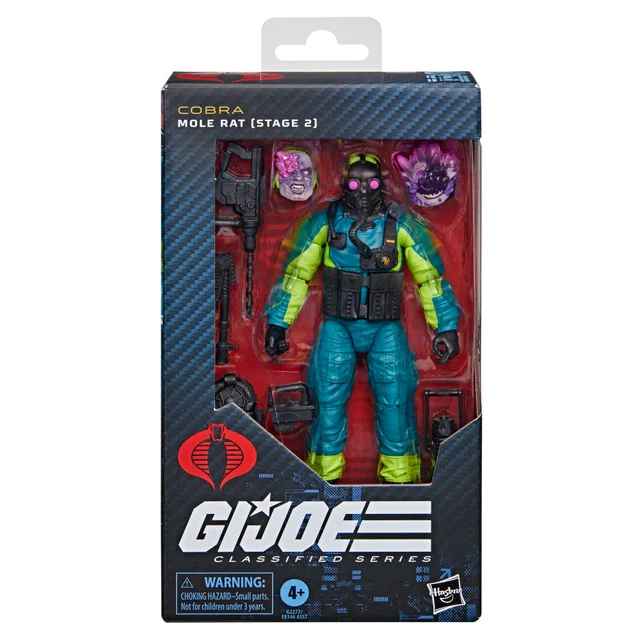 Hasbro G.I. Joe Classified Series 190, Mole Rat (Stage 2), 6” Action Figure