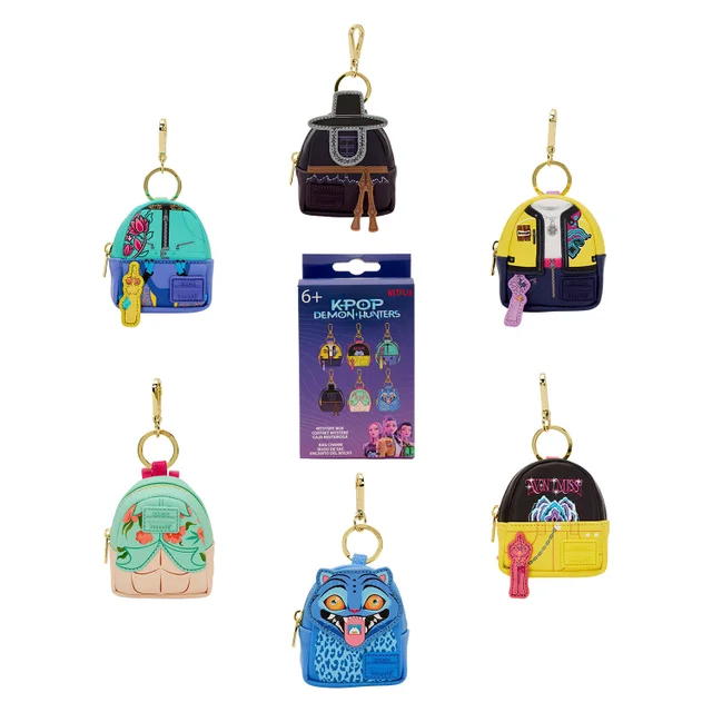 Loungefly K-Pop Demon Hunters Mystery Mini Backpack Keychain Charm