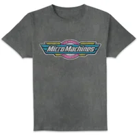 Micro Machines Vintage Logo Unisex T-Shirt - Black Acid Wash