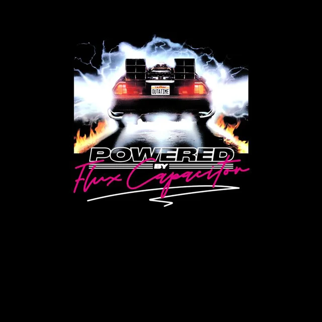 Back To The Future Powered Unisex T-Shirt - Black