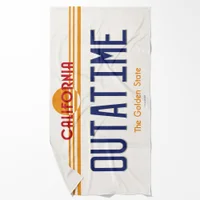 Back To The Future Outatime Beach Towel - undefined undefined