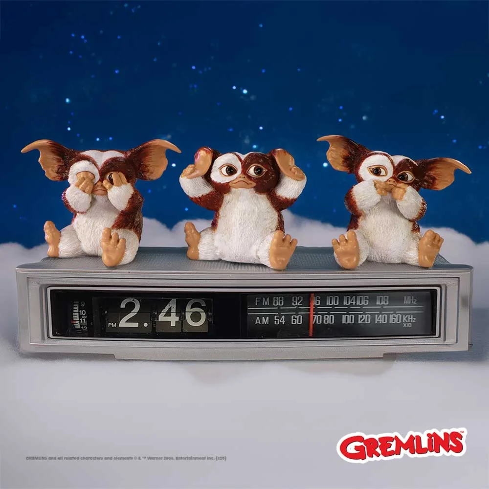 Gremlinns Three Wise Gizmo Collectible Figurine Set 8.2cm Image 1