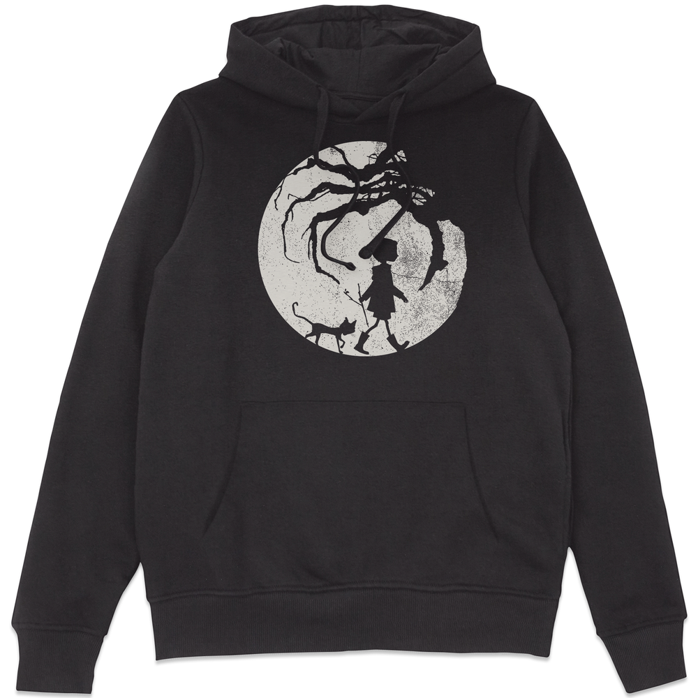 Coraline Silouette Hoodie - Black - S Image 1