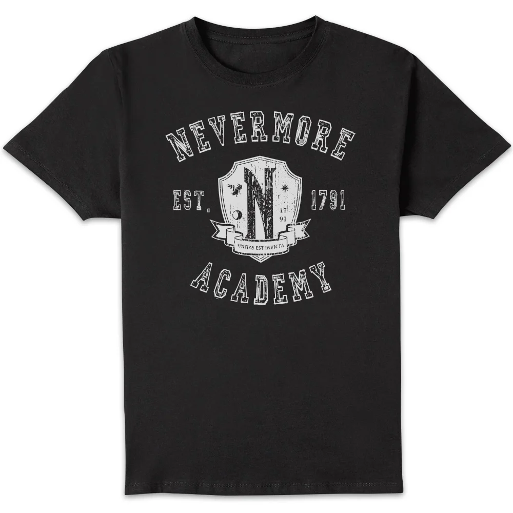 Wednesday Nevermore Academy Unisex T-Shirt - Black - 4XL Image 1