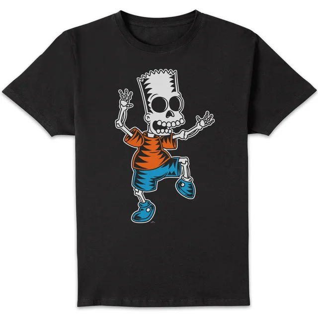 The Simpsons Skeleton Bart Unisex T-Shirt - Black