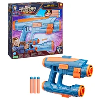 Marvel Studios' Guardians of the Galaxy Vol. 3 Nerf Star-Lord Quad Blaster Role Play Toy, 3 Darts