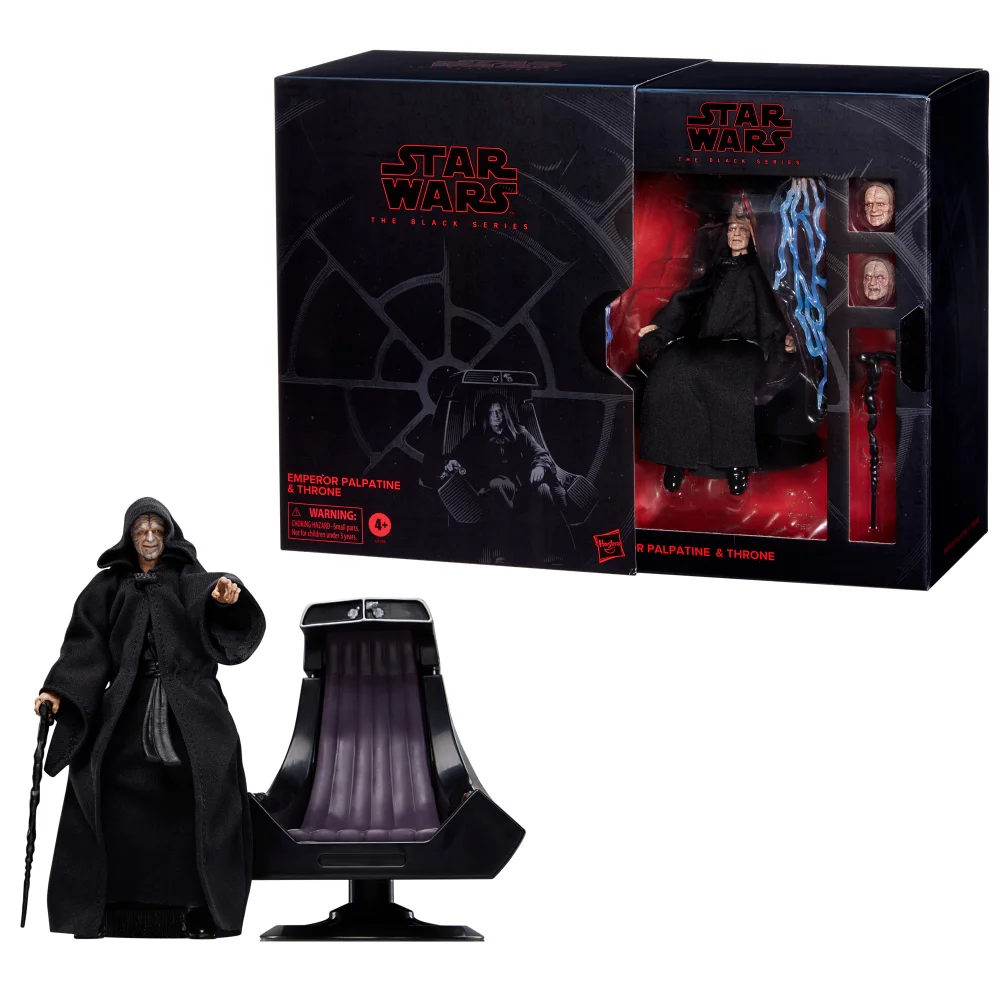 Star Wars The Black Series Emperor Palpatine & Throne Star Wars: Return of the Jedi Collectible 6 Inch Action Figure Image 1