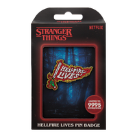 Stranger Things Hellfire Lives Pin Badge