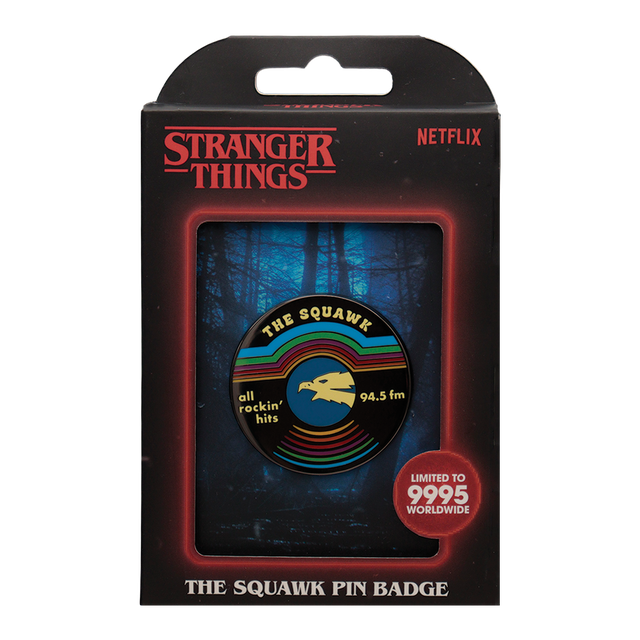 Stranger Things The Squawk Pin Badge
