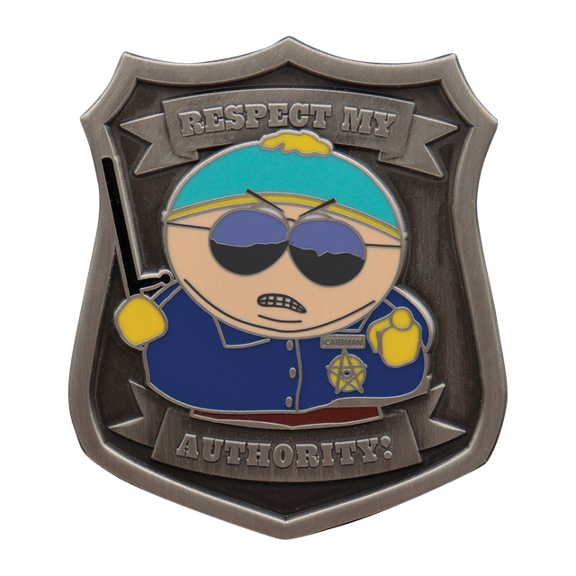 South Park Cartman Police Pin Badge Image 1