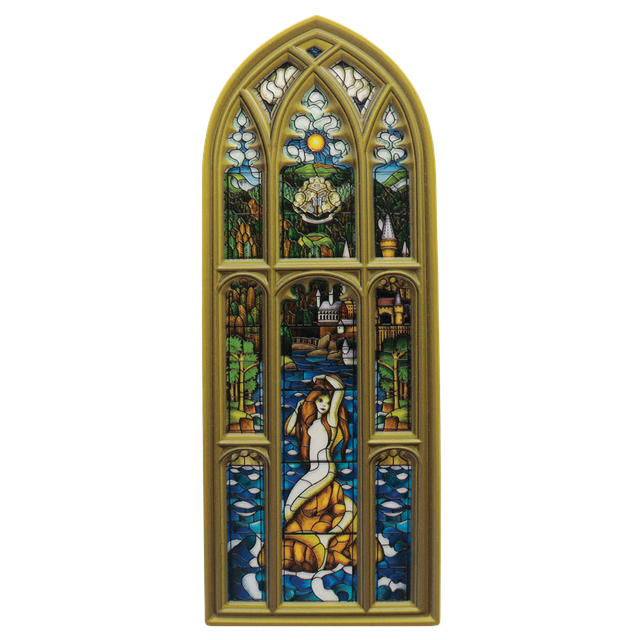 Harry Potter Mermaid Stained Glass Window Resin Plaque Image 1