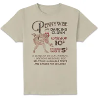 IT - Welcome To Derry Pennywise Vintage Unisex T-Shirt - Cream - undefined undefined