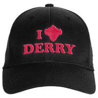 IT - Welcome To Derry I Heart Derry Embroidered Baseball Cap - Black - undefined undefined