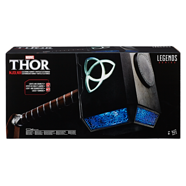 Hasbro Marvel Legends Series Mjolnir Premium Electronic Roleplay Hammer