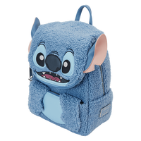 Loungefly Disney Stitch Plush Pocket Mini Backpack - undefined undefined