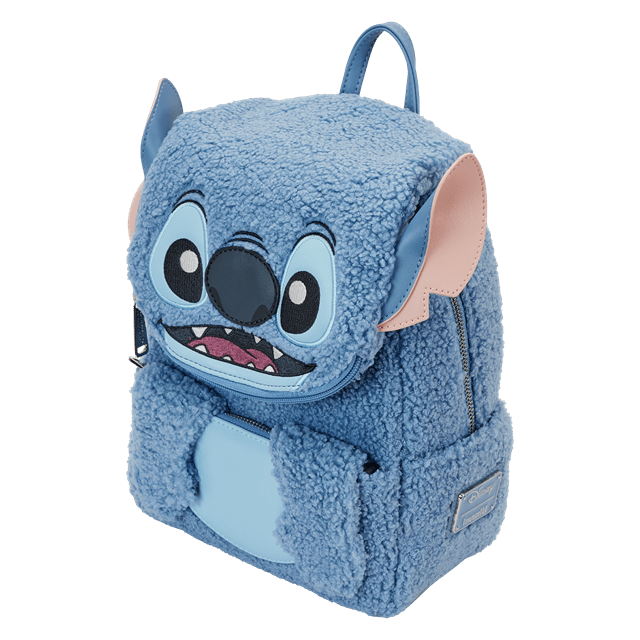Loungefly Disney Stitch Plush Pocket Mini Backpack