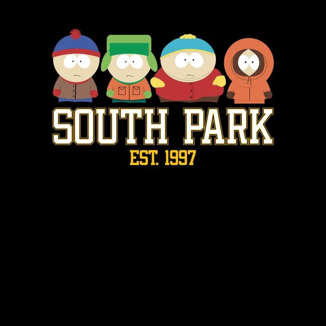 South Park Collegiate Unisex T-Shirt - Black