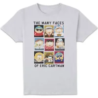 South Park The Many Faces Of Eric Cartman Unisex T-Shirt - White - undefined undefined