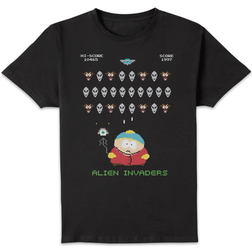 South Park Alien Invaders Unisex T-Shirt - Black - S Image 1