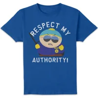 South Park Respect My Authority! Unisex T-Shirt - Blue - undefined undefined
