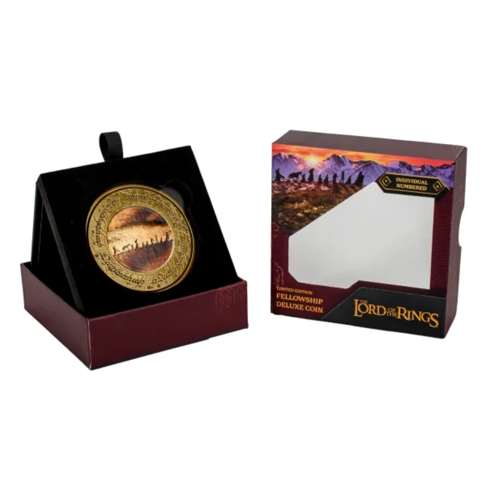 Lord of the Rings: The Fellowship Deluxe Coin with Display Stand Image 1