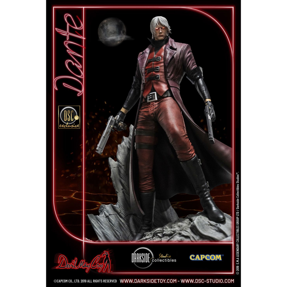Dante Exclusive Devil May Cry 1 Premium Statue by Darkside Collectibles Studio Image 1