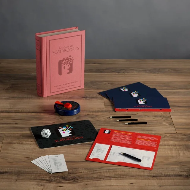 WS Game Company Scattergories Vintage Bookshelf Edition Board Game