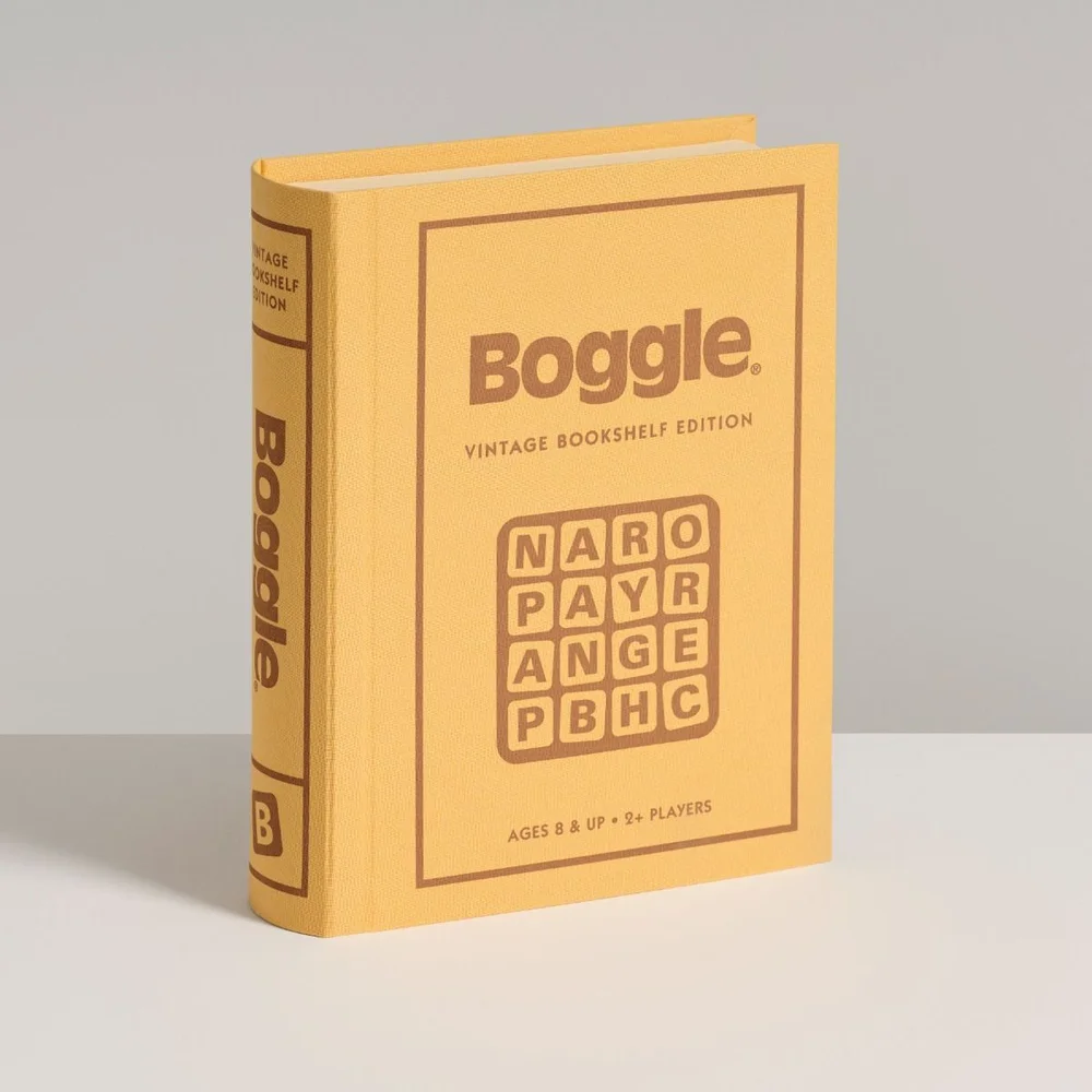 WS Game Company Boggle Vintage Bookshelf Edition Board Game Image 1