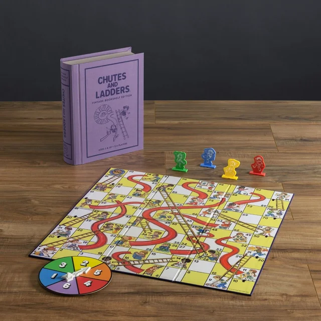 WS Game Company Chutes and Ladders Vintage Bookshelf Edition Board Game