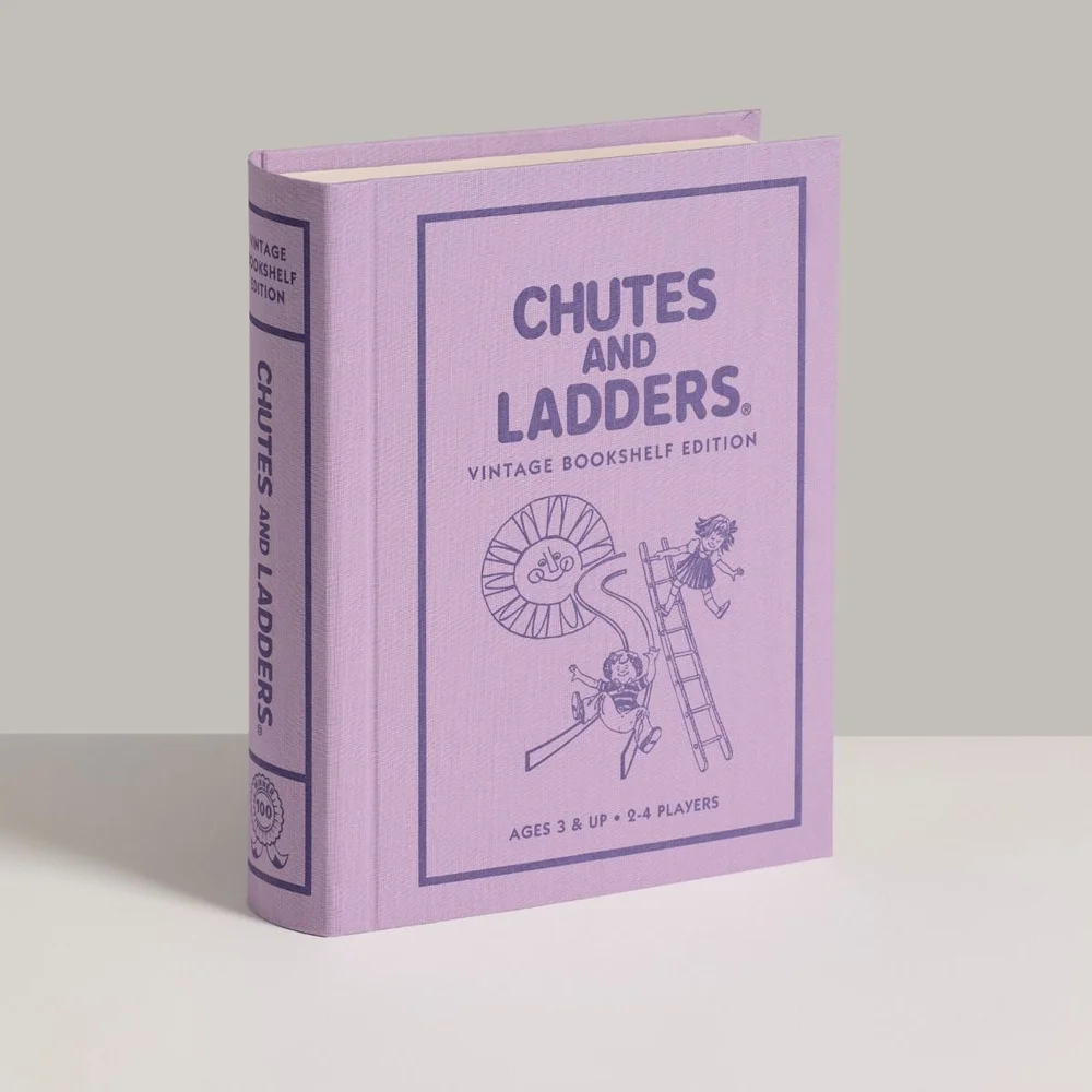 WS Game Company Chutes and Ladders Vintage Bookshelf Edition Board Game Image 1