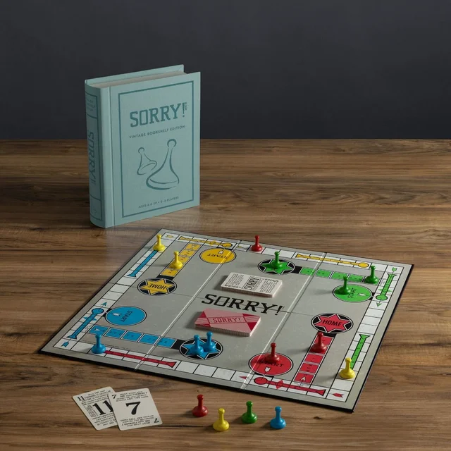 WS Game Company Sorry! Vintage Bookshelf Edition Board Game