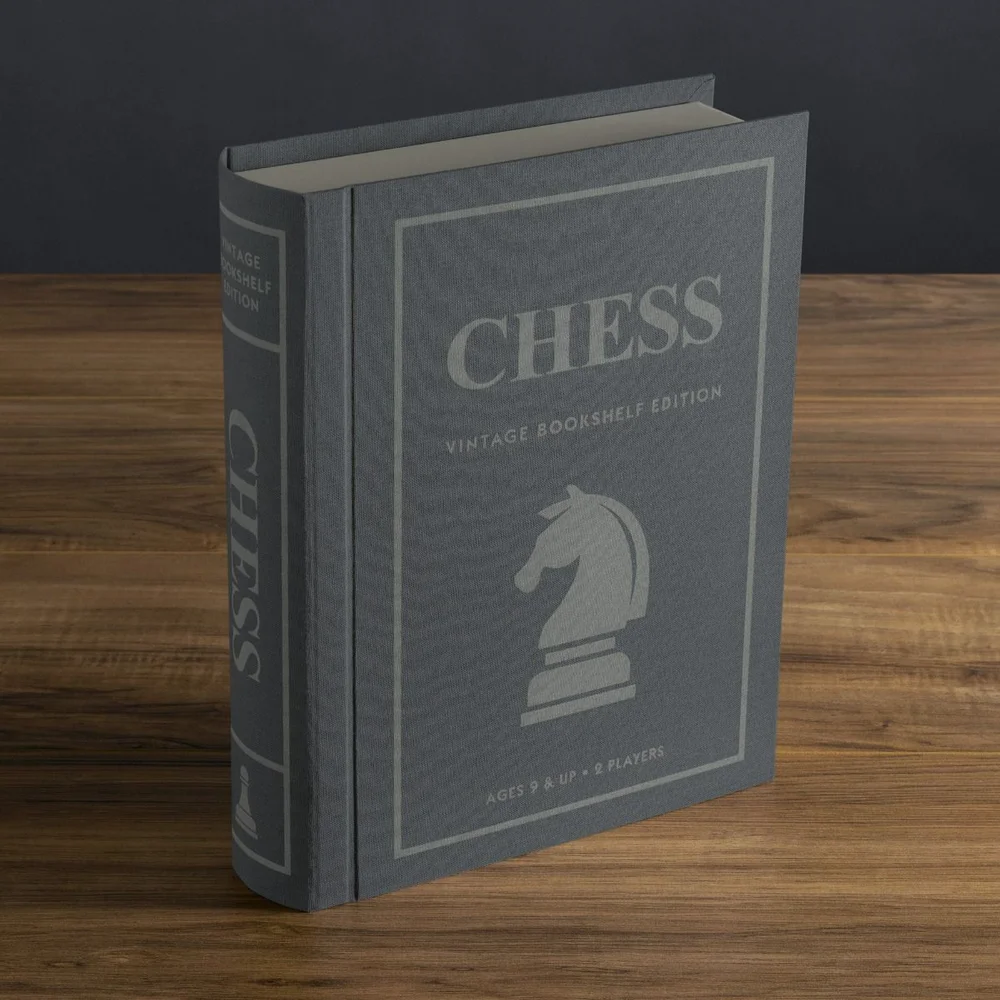 WS Game Company Chess Vintage Bookshelf Edition Board Game Image 1