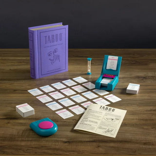 WS Game Company Taboo Vintage Bookshelf Edition Board Game