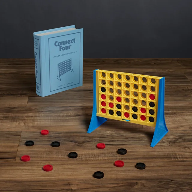 WS Game Company Connect 4 Vintage Bookshelf Edition Board Game