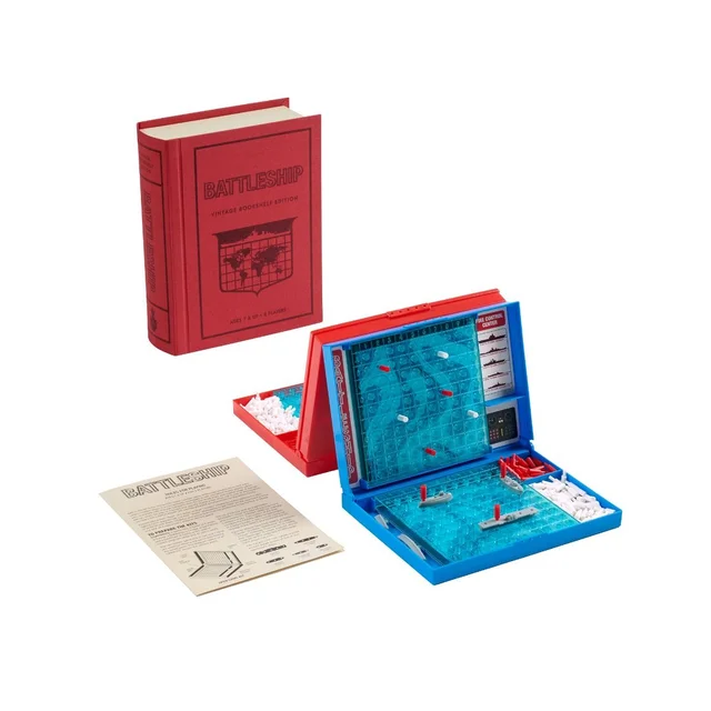 WS Game Company Battleship Vintage Bookshelf Edition Board Game