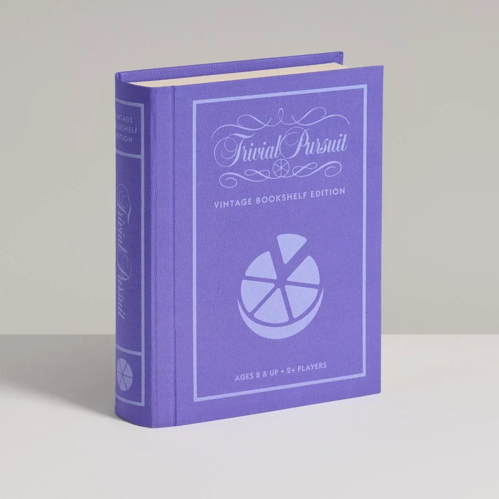 WS Game Company Trivial Pursuit Vintage Bookshelf Edition Board Game Image 1