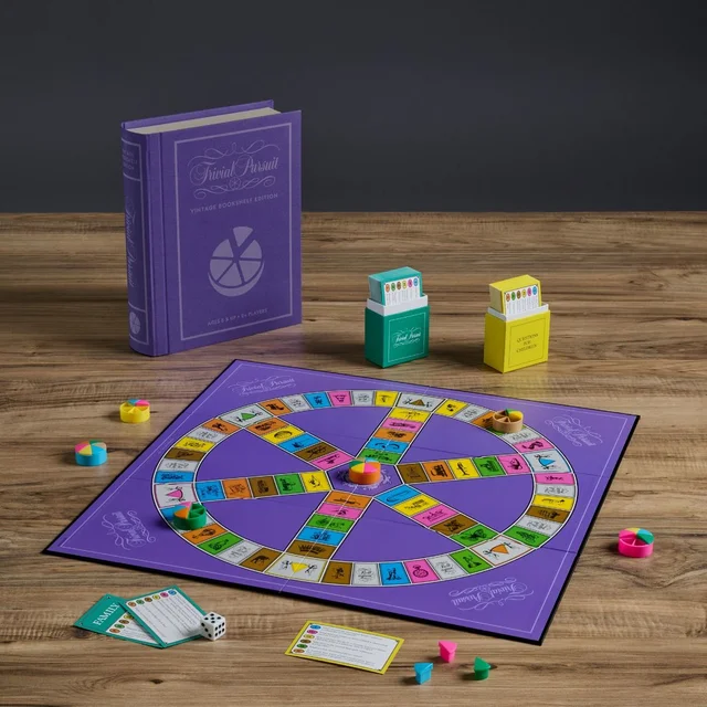 WS Game Company Trivial Pursuit Vintage Bookshelf Edition Board Game