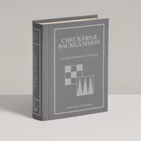 WS Game Company Checkers & Backgammon Vintage Bookshelf Edition Board Game