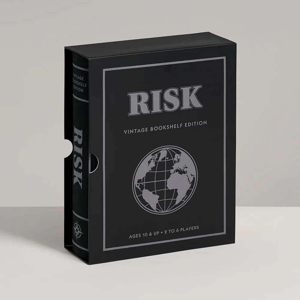 WS Game Company Risk Vintage Bookshelf Edition Board Game Image 1