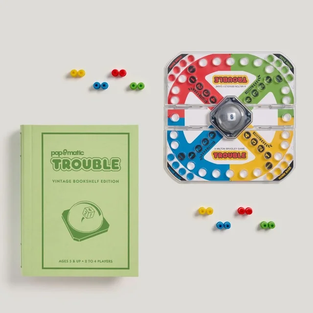 WS Game Company Trouble Vintage Bookshelf Edition Board Game