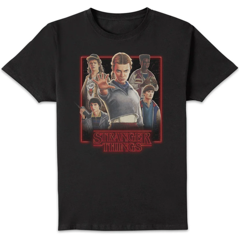 Stranger Things Poster Unisex T-Shirt - Black - S Image 1