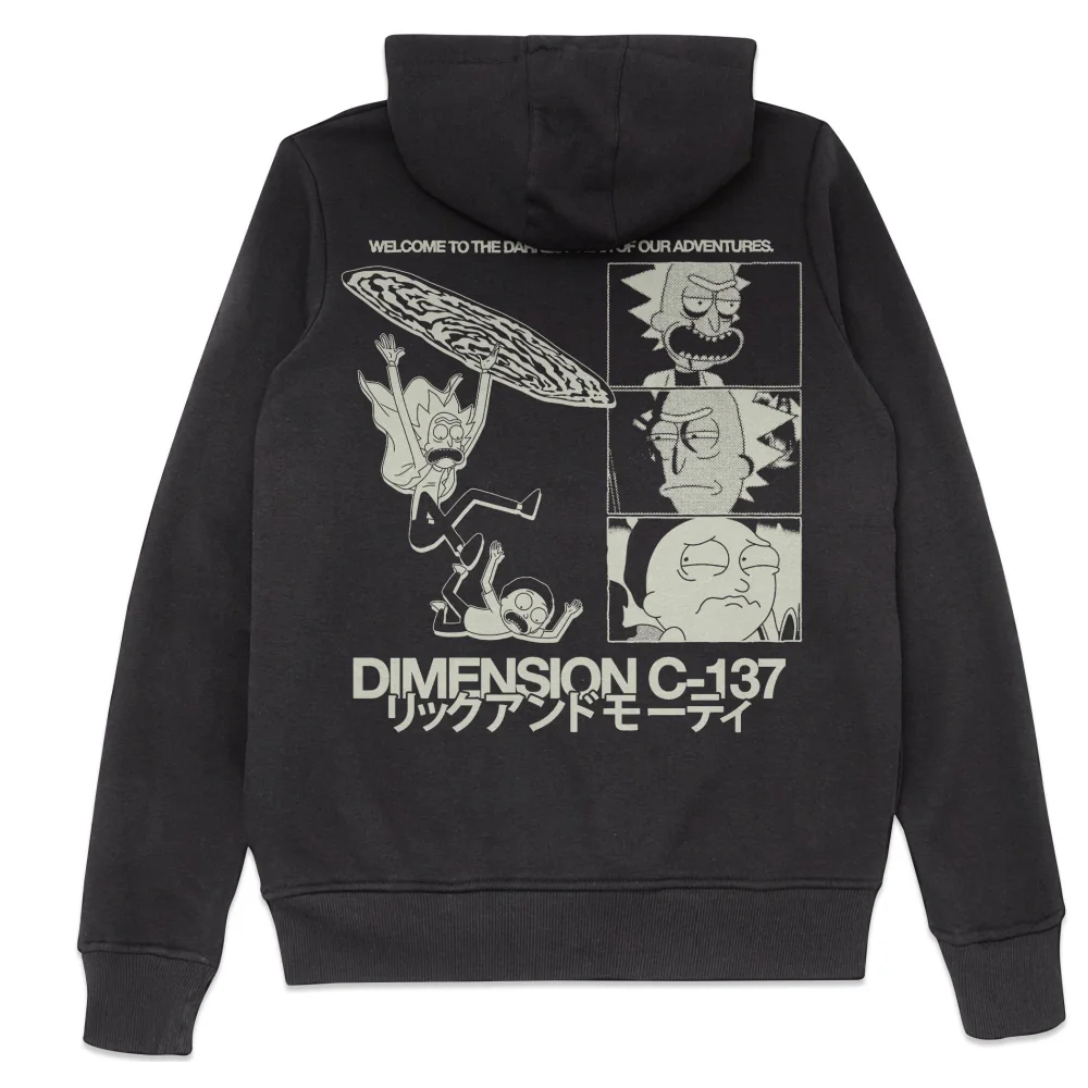 Rick and Morty C-137 Hoodie - Black - S Image 1