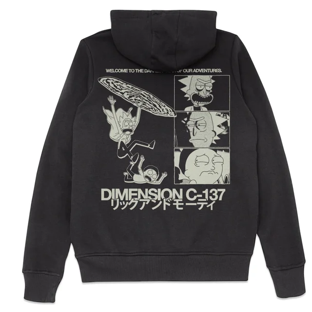 Rick and Morty C-137 Hoodie - Black