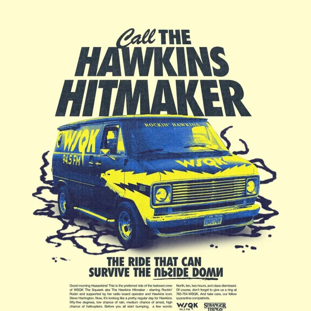 Stranger Things Hawkins Hitmaker Unisex T-Shirt - Cream