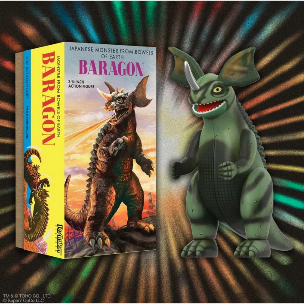 TOHO ReAction Figures Wave 01 (Retro Tin) - Baragon (Marusan Tin) Image 1