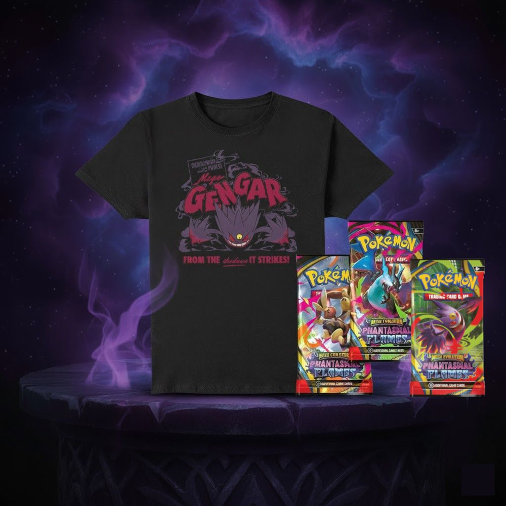 Pokémon Mega Gengar Premium T-Shirt Bundle - L Image 1
