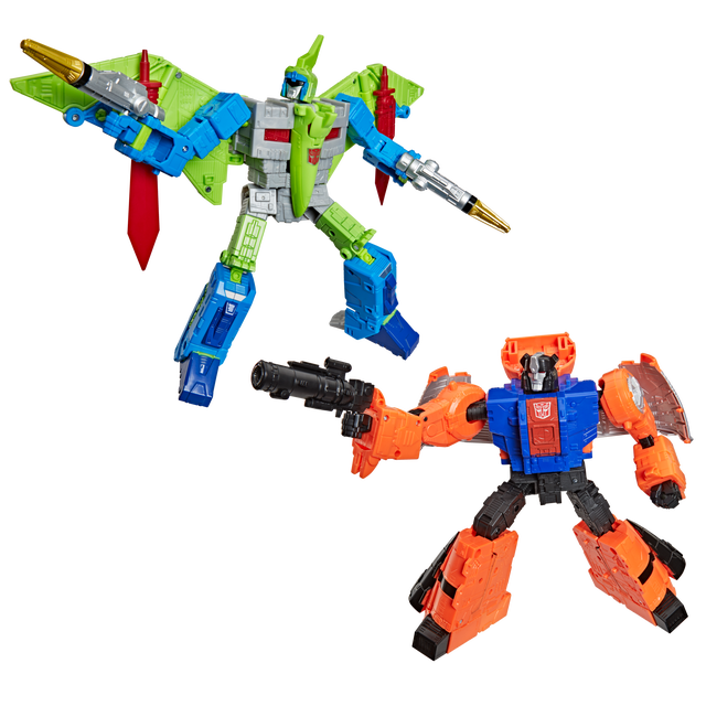 Hasbro Transformers Toys Age of the Primes G2 Dinobot Swoop and G2 Dinobot Sludge 8.5" Figures, 8+