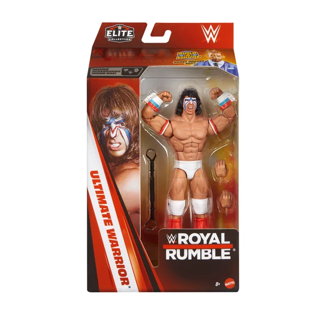 WWE Elite Collection Premium Live Event Royal Rumble Ultimate Warrior Action Figure Set (6")