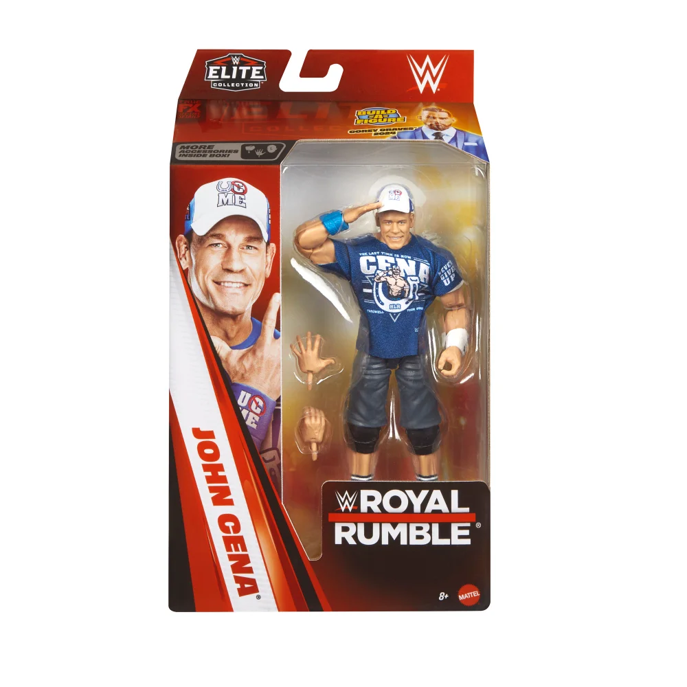 WWE Elite Collection Premium Live Event Royal Rumble John Cena Action Figure Set (6") Image 1